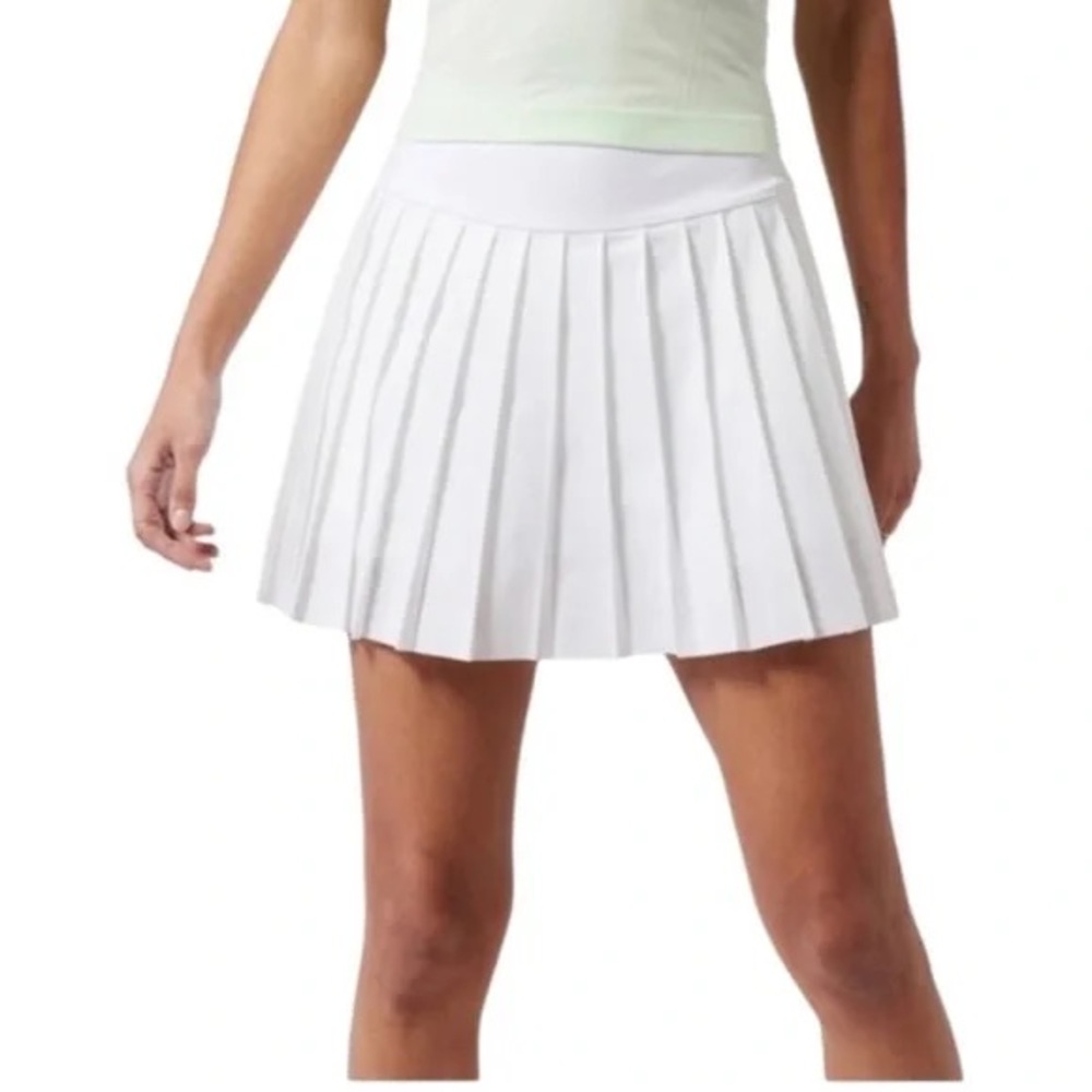 Athleta White Pleated Elevate Skort - image 1